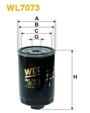 WIX FILTERS wl7073 -  Фильтр масляный двигателя